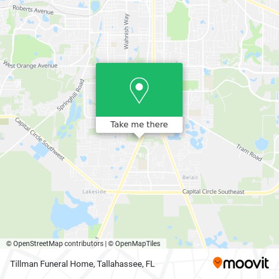 Tillman Funeral Home map