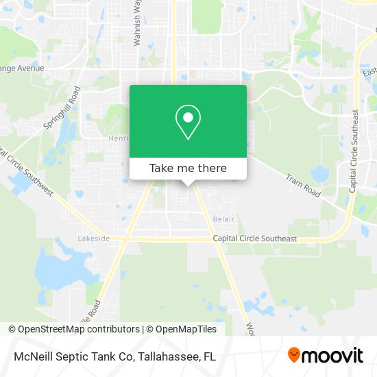 Mapa de McNeill Septic Tank Co