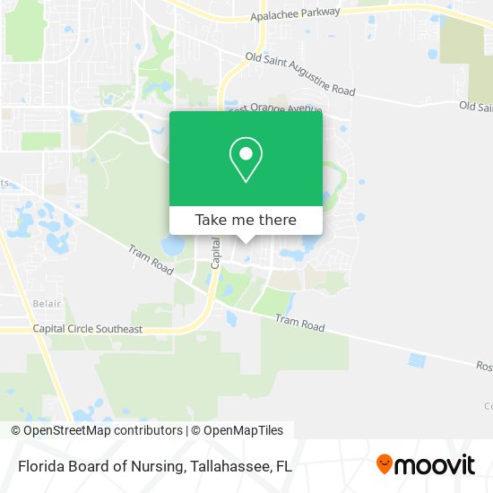 Florida Board of Nursing map