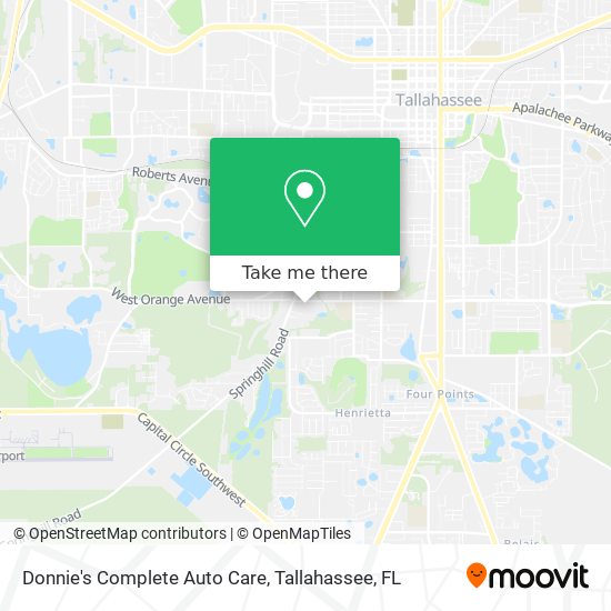 Donnie's Complete Auto Care map