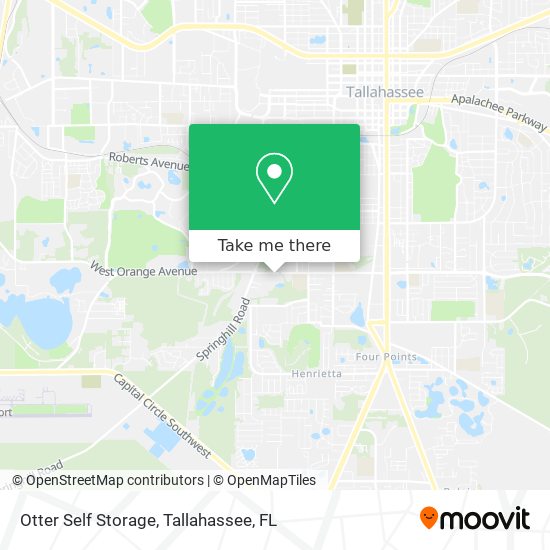 Otter Self Storage map