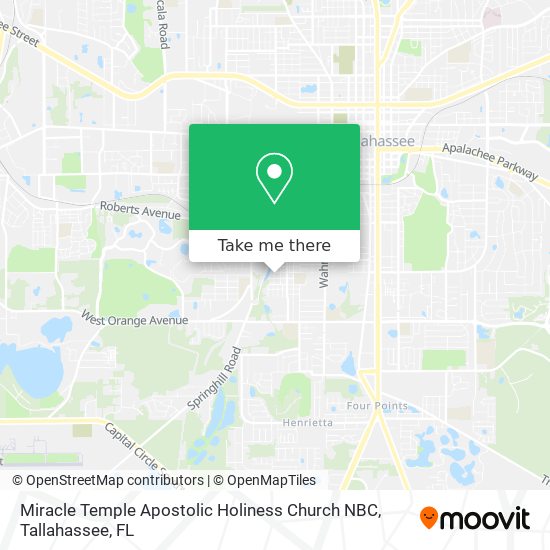 Miracle Temple Apostolic Holiness Church NBC map