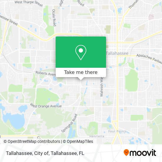 Mapa de Tallahassee, City of
