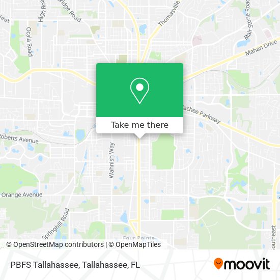 PBFS Tallahassee map