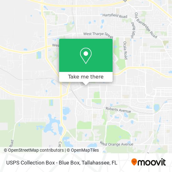 USPS Collection Box - Blue Box map