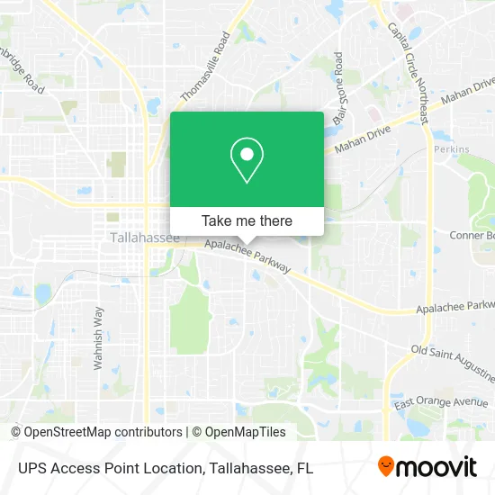 UPS Access Point Location map