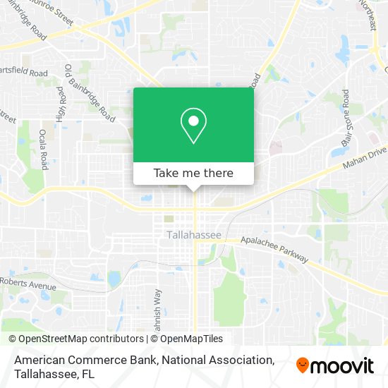 American Commerce Bank, National Association map