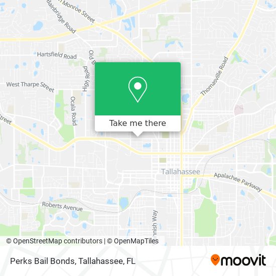 Mapa de Perks Bail Bonds