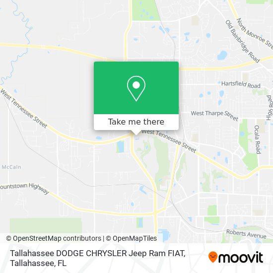 Mapa de Tallahassee DODGE CHRYSLER Jeep Ram FIAT