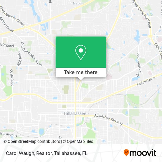 Carol Waugh, Realtor map