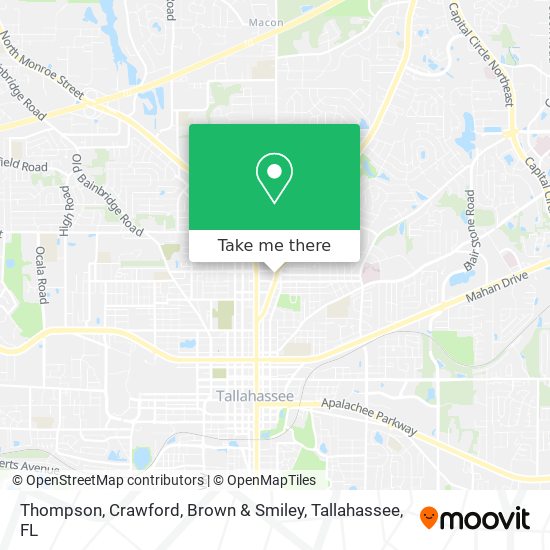 Thompson, Crawford, Brown & Smiley map
