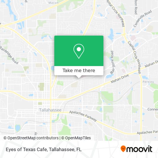 Eyes of Texas Cafe map