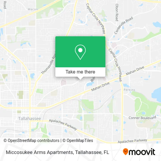 Miccosukee Arms Apartments map