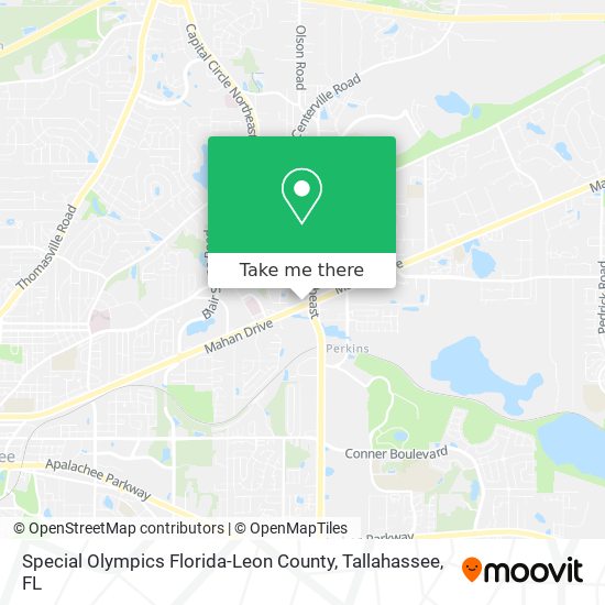 Mapa de Special Olympics Florida-Leon County