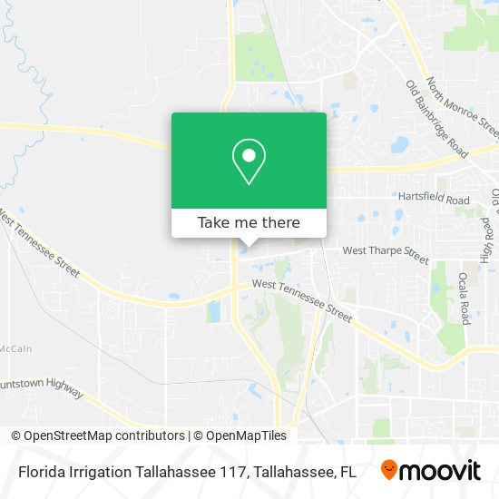 Florida Irrigation Tallahassee 117 map
