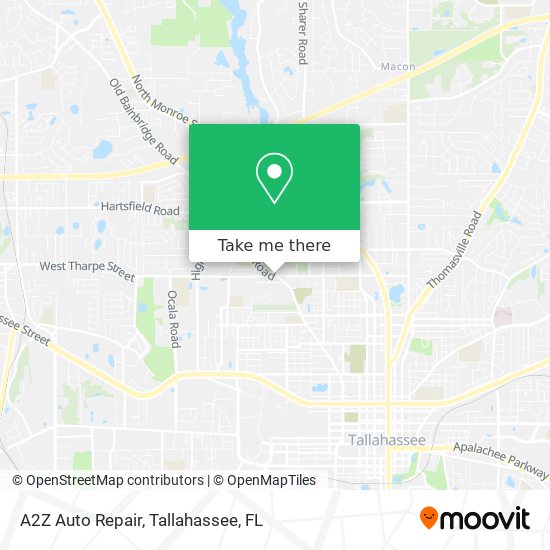 A2Z Auto Repair map