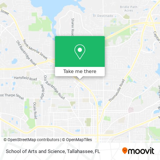 Mapa de School of Arts and Science
