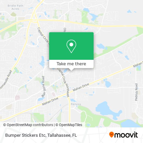 Mapa de Bumper Stickers Etc