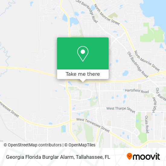 Mapa de Georgia Florida Burglar Alarm