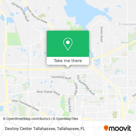 Destiny Center Tallahassee map