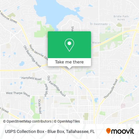 USPS Collection Box - Blue Box map