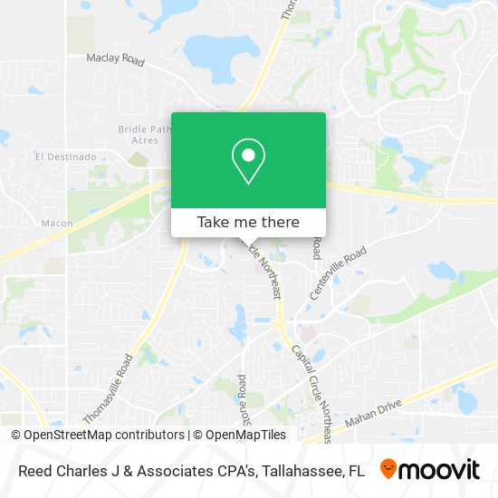 Mapa de Reed Charles J & Associates CPA's