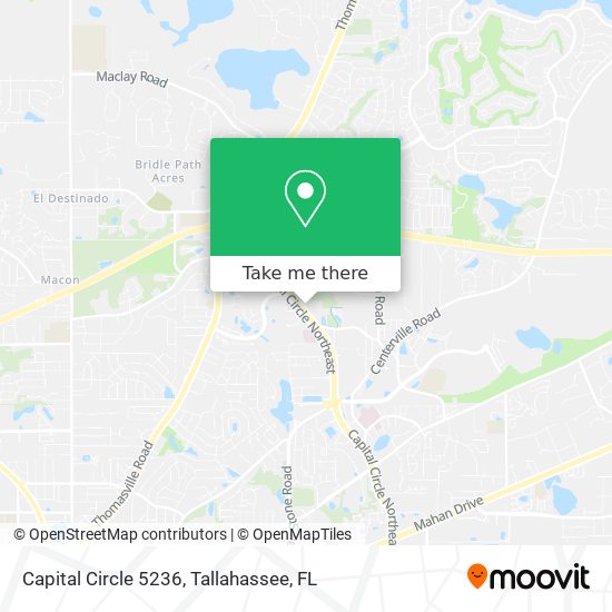 Mapa de Capital Circle 5236
