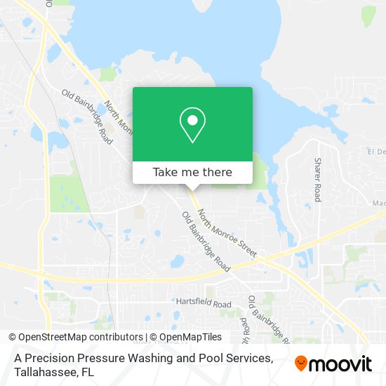 A Precision Pressure Washing and Pool Services map