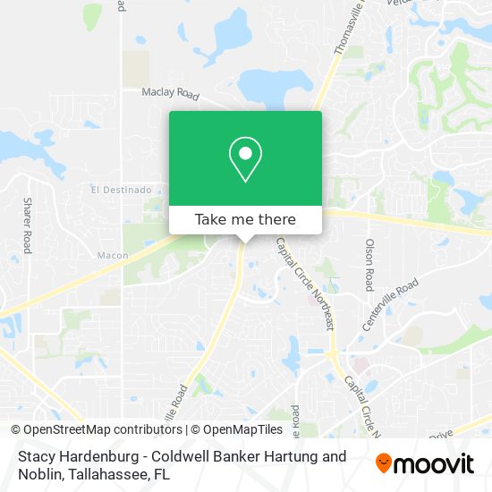 Stacy Hardenburg - Coldwell Banker Hartung and Noblin map