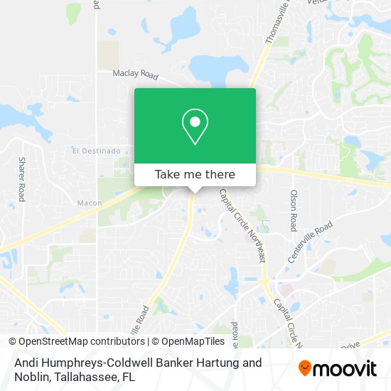 Andi Humphreys-Coldwell Banker Hartung and Noblin map