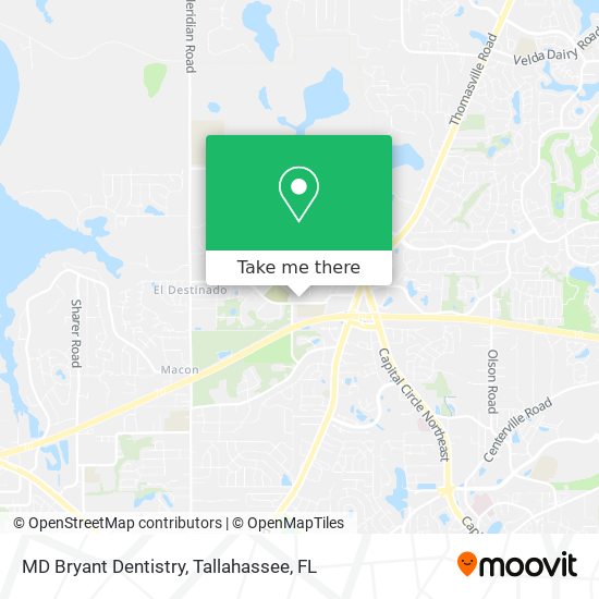 MD Bryant Dentistry map