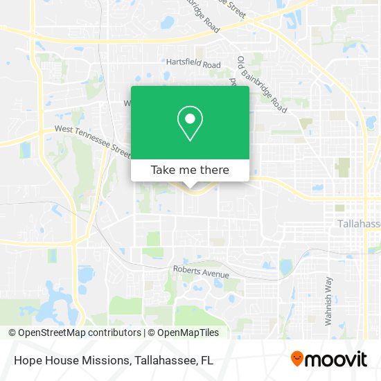 Hope House Missions map