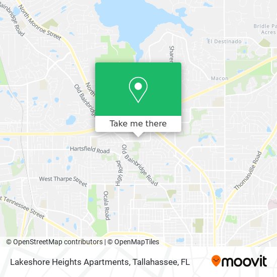 Mapa de Lakeshore Heights Apartments