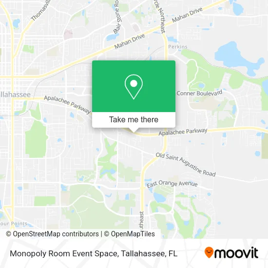 Monopoly Room Event Space map