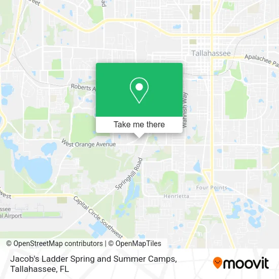 Jacob's Ladder Spring and Summer Camps map