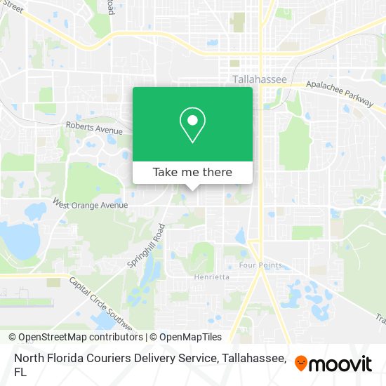 North Florida Couriers Delivery Service map