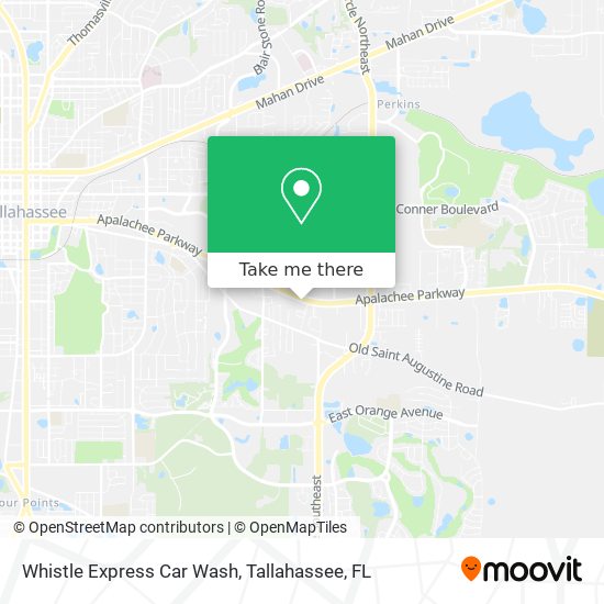 Whistle Express Car Wash map