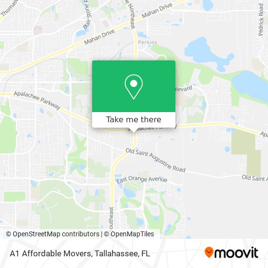 A1 Affordable Movers map