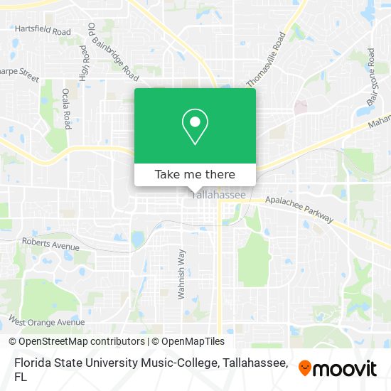 Mapa de Florida State University Music-College