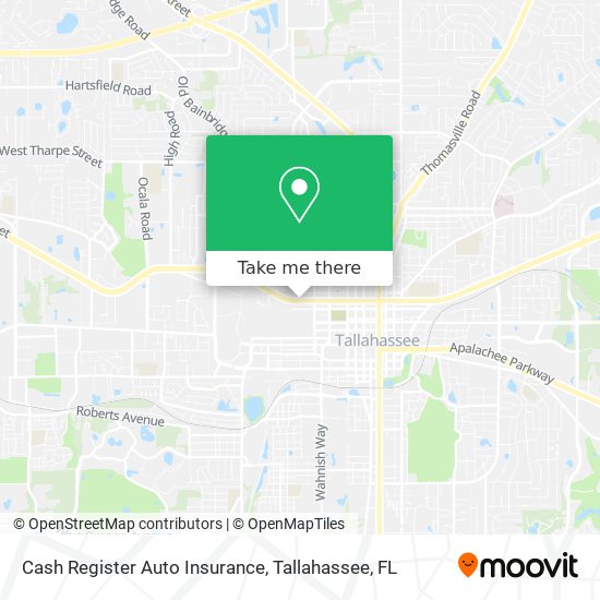 Mapa de Cash Register Auto Insurance