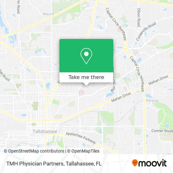 TMH Physician Partners map