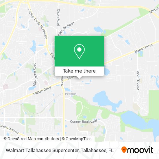 Walmart Tallahassee Supercenter map