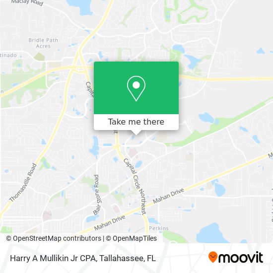Harry A Mullikin Jr CPA map