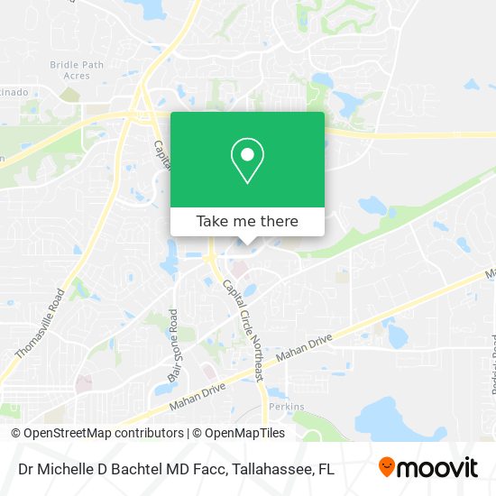 Dr Michelle D Bachtel MD Facc map