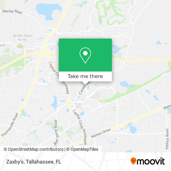 Zaxby's map