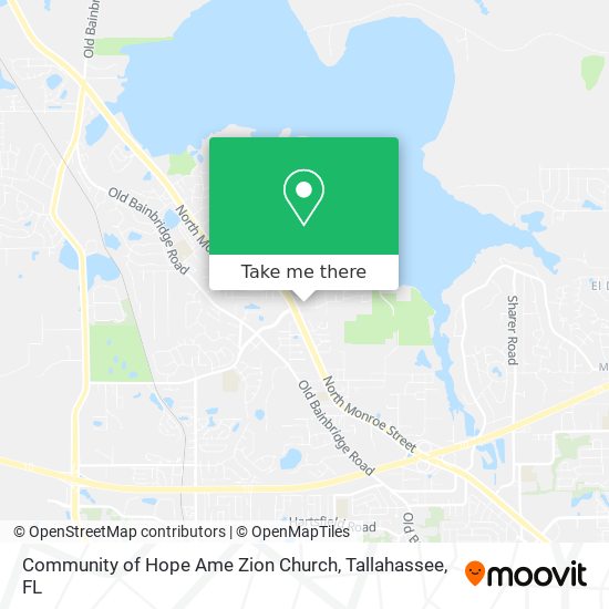 Community of Hope Ame Zion Church map