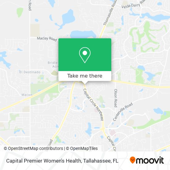 Mapa de Capital Premier Women's Health