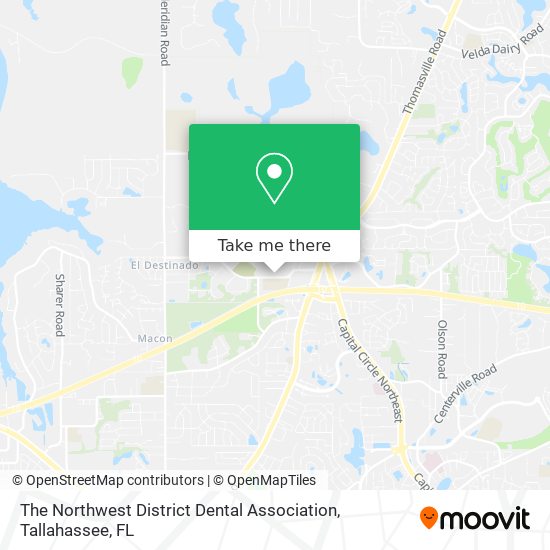 The Northwest District Dental Association map