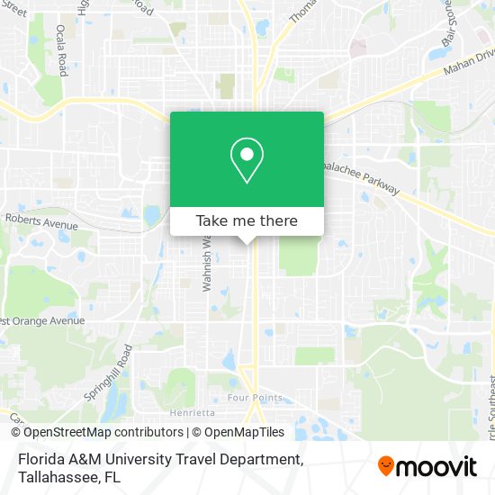 Mapa de Florida A&M University Travel Department