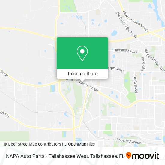 NAPA Auto Parts - Tallahassee West map